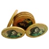 iHandikart Gemstone Painting Round Wooden Tea Coasters | Save 33% - Rajasthan Living 8