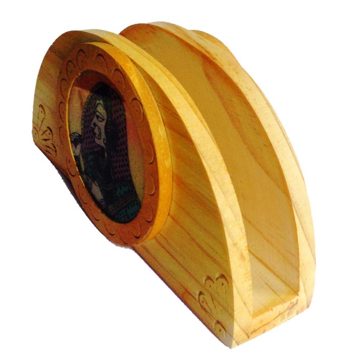 iHandikart Home Decor Gemstone Wooden Napkin Rack Holder Table Tissue Paper Holder | Save 33% - Rajasthan Living 5
