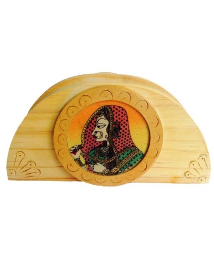 iHandikart Home Decor Gemstone Wooden Napkin Rack Holder Table Tissue Paper Holder | Save 33% - Rajasthan Living 7