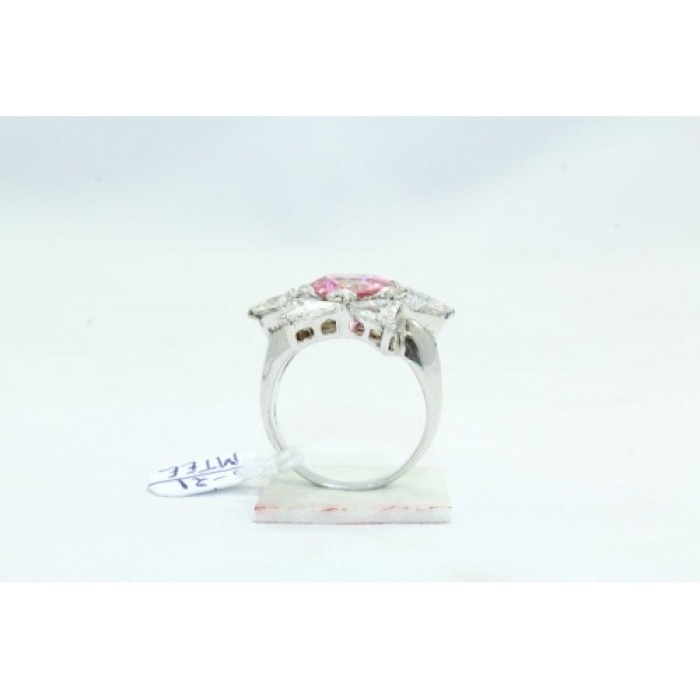 Handmade 925 Sterling Silver Ring With White Pink Zircon Gemstone | Save 33% - Rajasthan Living 8