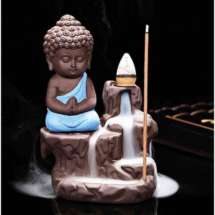 Polyresin Blue Buddha Smoke Fountain | Save 33% - Rajasthan Living 7
