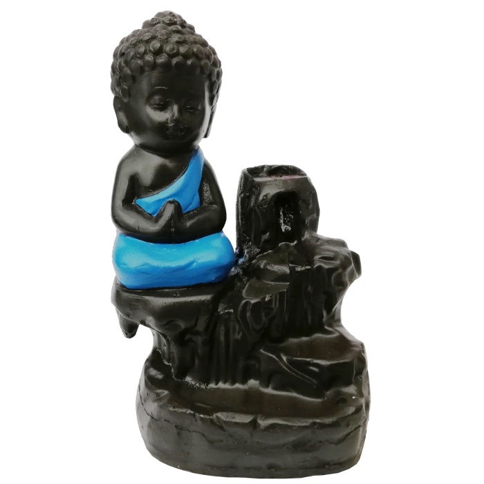 Polyresin Blue Buddha Smoke Fountain | Save 33% - Rajasthan Living 5