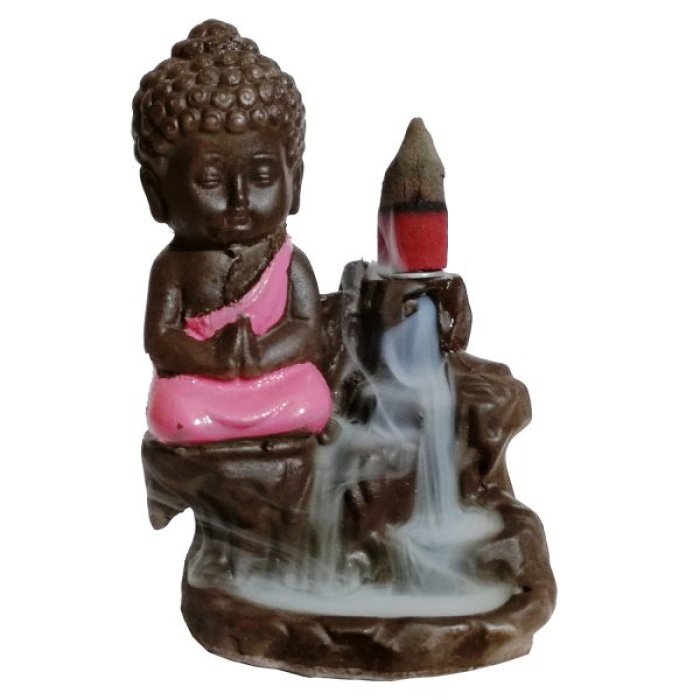 Polyresin Pink Buddha Smoke Fountain | Save 33% - Rajasthan Living 8