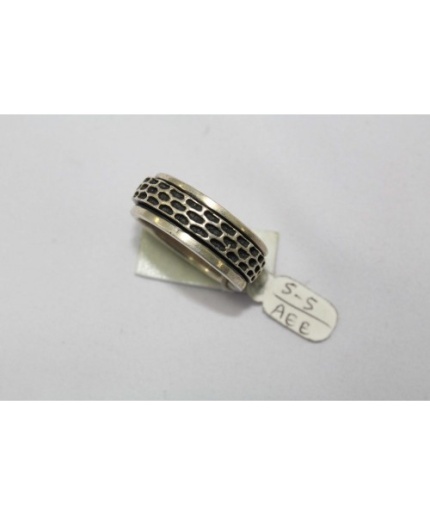 925 Sterling Silver Ring, Band Style Rotating Band Ring | Save 33% - Rajasthan Living