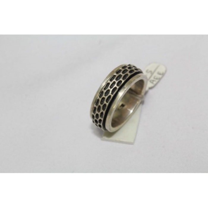 925 Sterling Silver Ring, Band Style Rotating Band Ring | Save 33% - Rajasthan Living 8