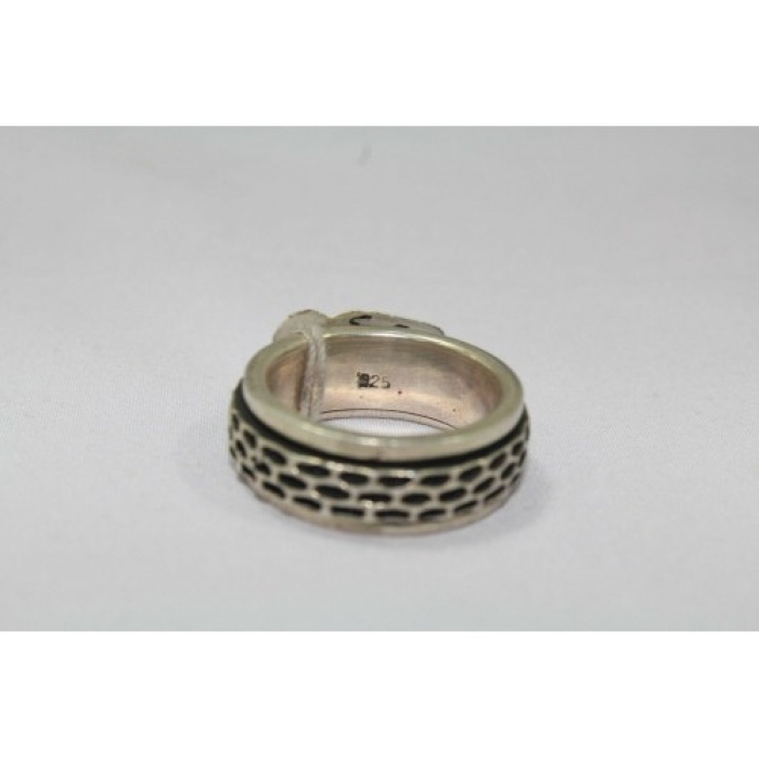 925 Sterling Silver Ring, Band Style Rotating Band Ring | Save 33% - Rajasthan Living 11