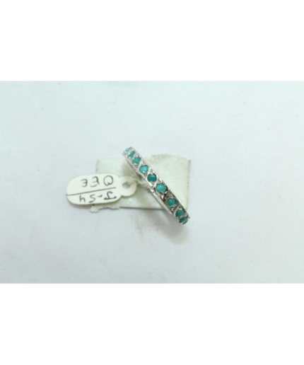 925 Sterling Silver Women’s Band Ring Natural Turquoiae Stone | Save 33% - Rajasthan Living 3