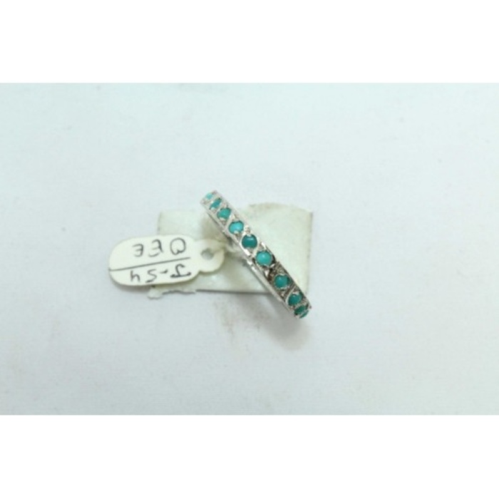 925 Sterling Silver Women’s Band Ring Natural Turquoiae Stone | Save 33% - Rajasthan Living 6