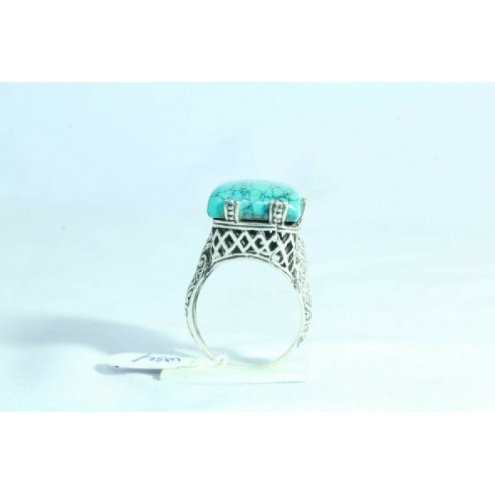 925 Sterling Silver Turquoise Stone  Oxidised Polish | Save 33% - Rajasthan Living 7