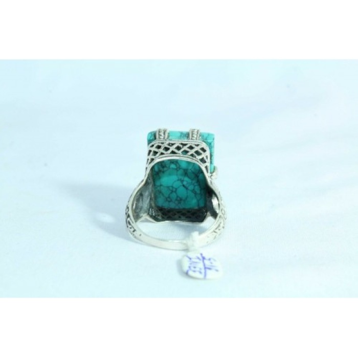 925 Sterling Silver Turquoise Stone  Oxidised Polish | Save 33% - Rajasthan Living 10