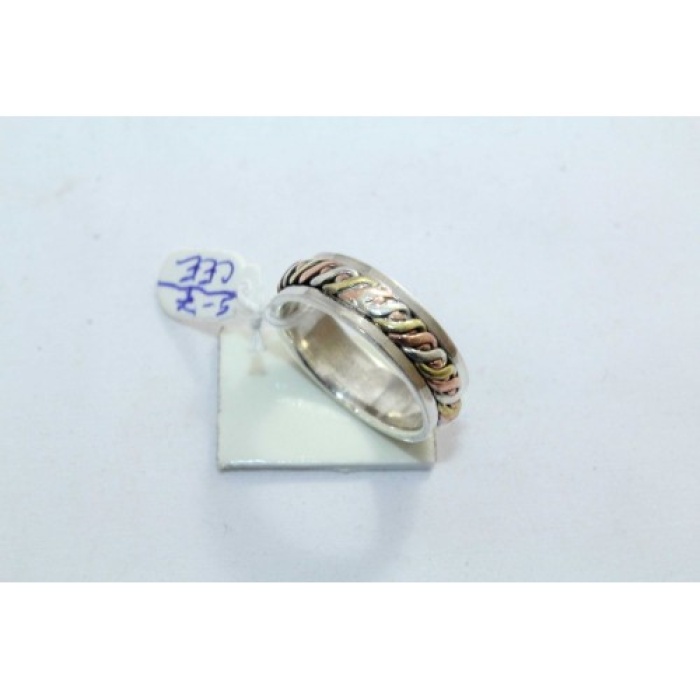 925 Sterling Silver Unisex Ring Rotating Band Oxidise Polish | Save 33% - Rajasthan Living 11