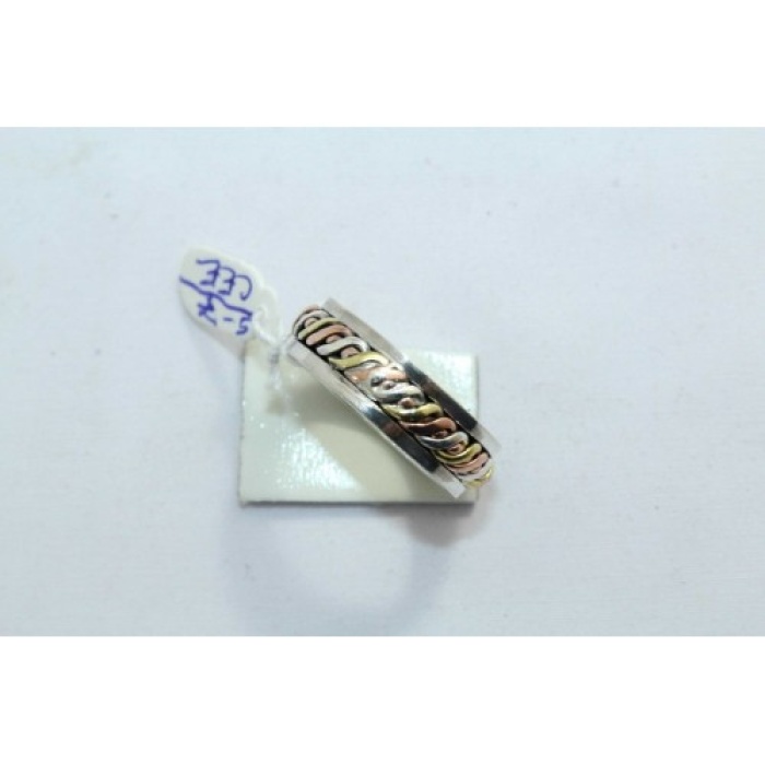 925 Sterling Silver Unisex Ring Rotating Band Oxidise Polish | Save 33% - Rajasthan Living 10
