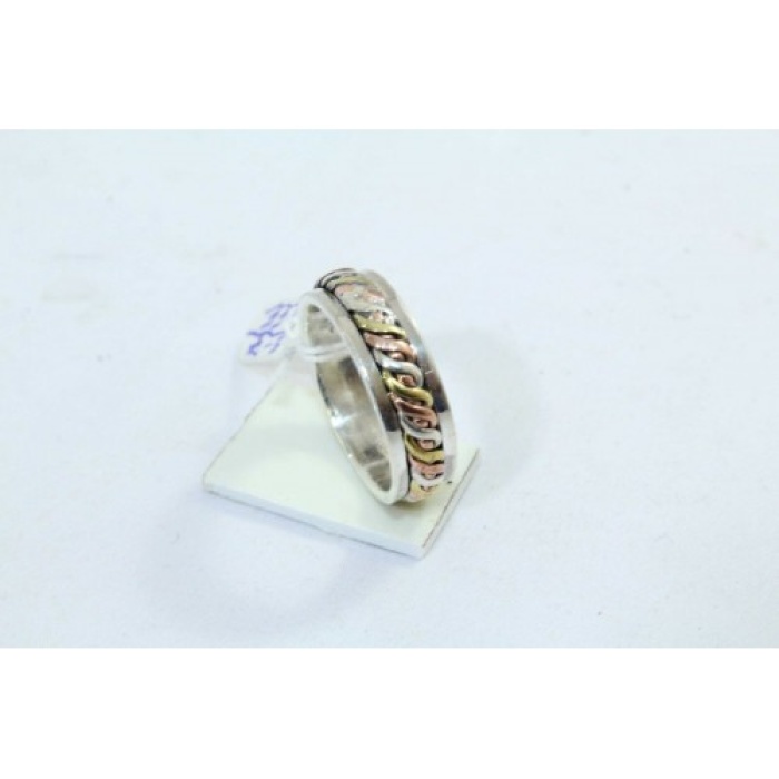 925 Sterling Silver Unisex Ring Rotating Band Oxidise Polish | Save 33% - Rajasthan Living 9
