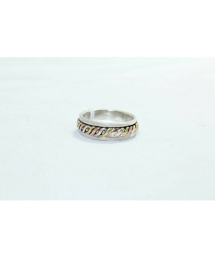 925 Sterling Silver Unisex Ring Rotating Band Oxidise Polish | Save 33% - Rajasthan Living 3