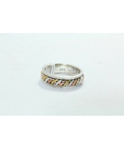 925 Sterling Silver Unisex Ring Rotating Band Oxidise Polish | Save 33% - Rajasthan Living