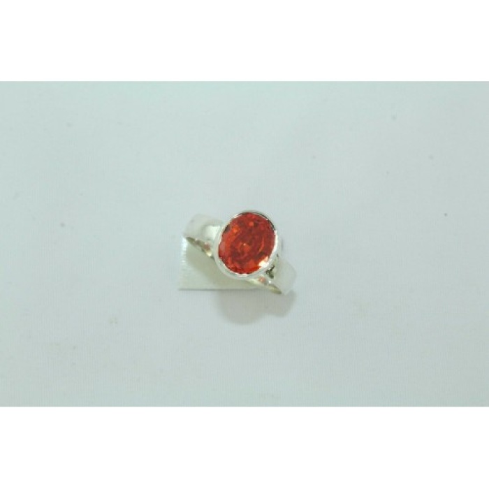 925 Sterling Silver Orange Cubic Zirconia Zircon Stone | Save 33% - Rajasthan Living 6