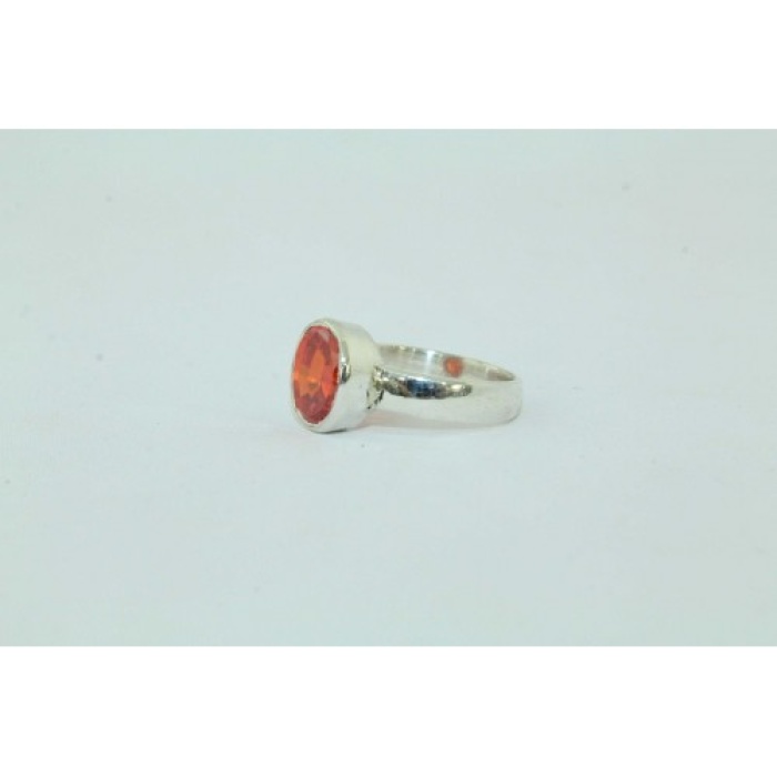 925 Sterling Silver Orange Cubic Zirconia Zircon Stone | Save 33% - Rajasthan Living 9
