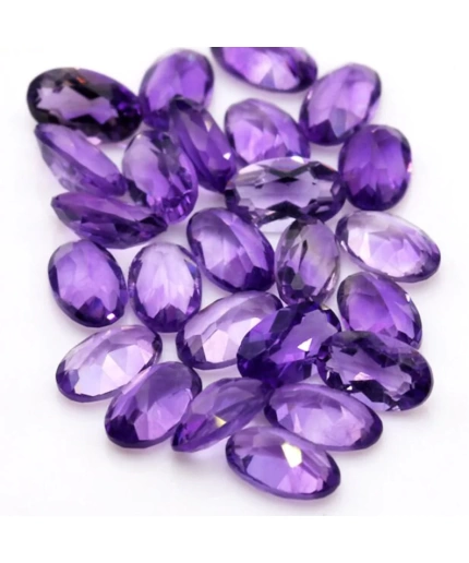Natural African Amethyst – Calibrated – Oval Shape – Faceted Cut – Loose Gemstone | Save 33% - Rajasthan Living