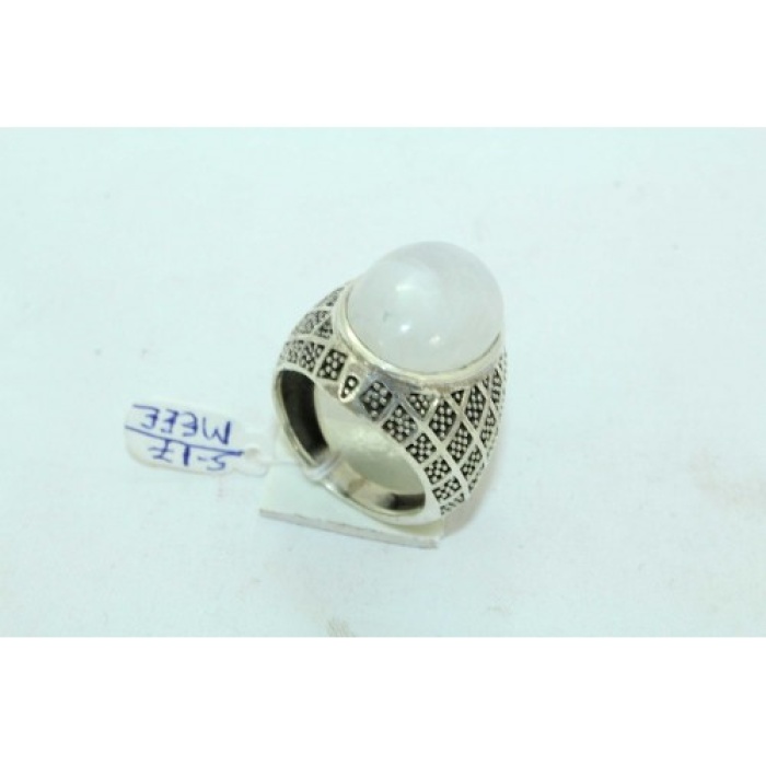 925 Sterling Silver Unisex Rainbow Stone Oxidised Polish | Save 33% - Rajasthan Living 5