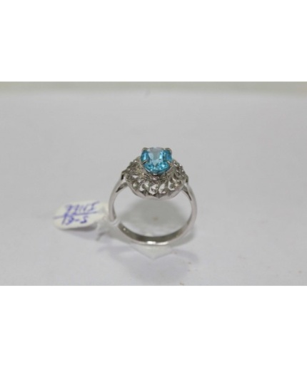 925 Hallmarked Sterling Silver Real Blue Topaz Gemstone | Save 33% - Rajasthan Living 3