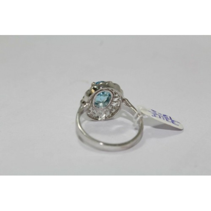925 Hallmarked Sterling Silver Real Blue Topaz Gemstone | Save 33% - Rajasthan Living 10