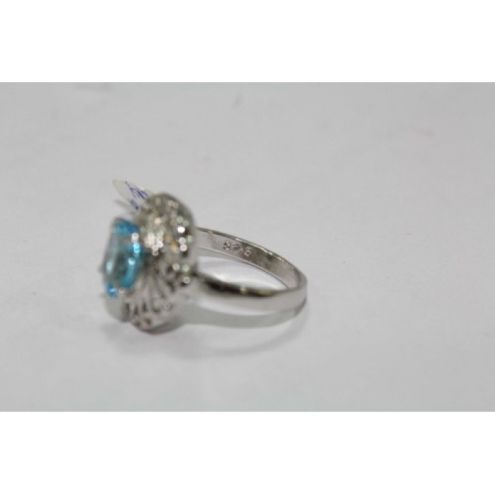 925 Hallmarked Sterling Silver Real Blue Topaz Gemstone | Save 33% - Rajasthan Living 11