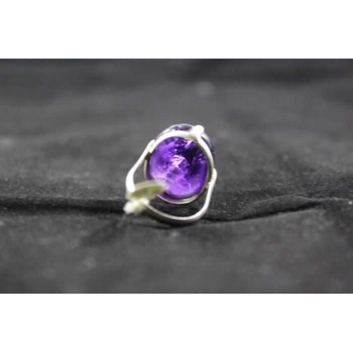 925 Sterling Silver Women Ring,Real Cabachon Amethyst,Oxidised Polish | Save 33% - Rajasthan Living 8