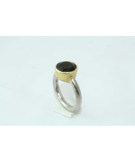 925 Sterling Silver Women’s Ring Natural Semi Precious Smoky Quartz Stone | Save 33% - Rajasthan Living 3