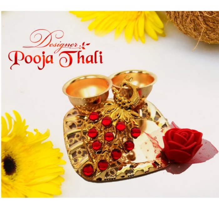 Rakhi Pooja Thali With Kumkum Cum Sindoor Bowl | Save 33% - Rajasthan Living 8