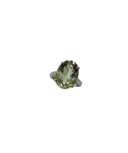 92.5 StampedSterling Silver Ring Natural Green Amethyst Stone | Save 33% - Rajasthan Living
