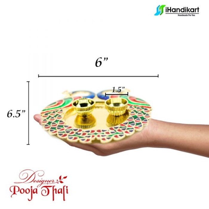 Rakhi Pooja Thali With Kumkum Cum Sindoor Bowl | Save 33% - Rajasthan Living 7