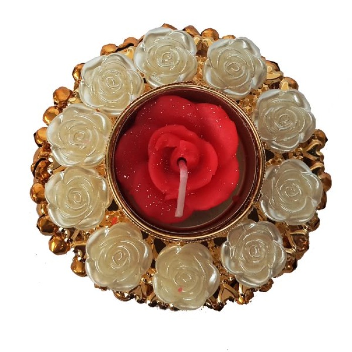 iHandikart Handmade Multicolor Decorative Handcrafted Candle Tea Light Holder with bellie | Save 33% - Rajasthan Living 6