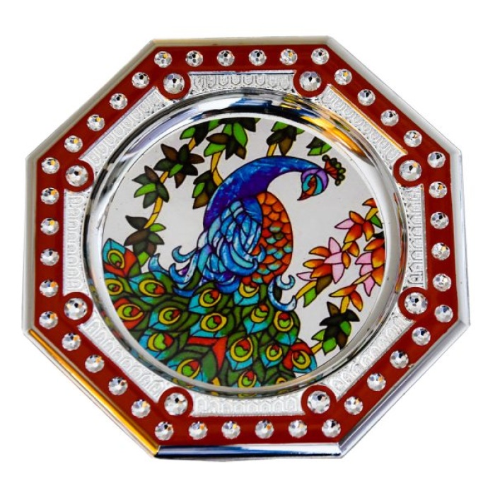Handmade Multicolor Decorative Rakhi Pooja Thali By iHandikart Haldi-KumKum Tika Pooja Thali | Save 33% - Rajasthan Living 7