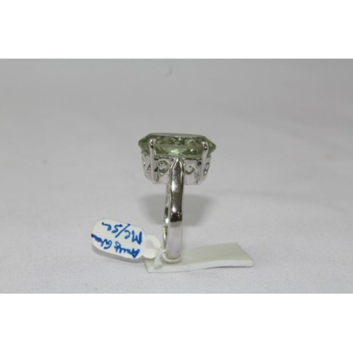 92.5 StampedSterling Silver Ring Natural Green Amethyst Stone | Save 33% - Rajasthan Living 9