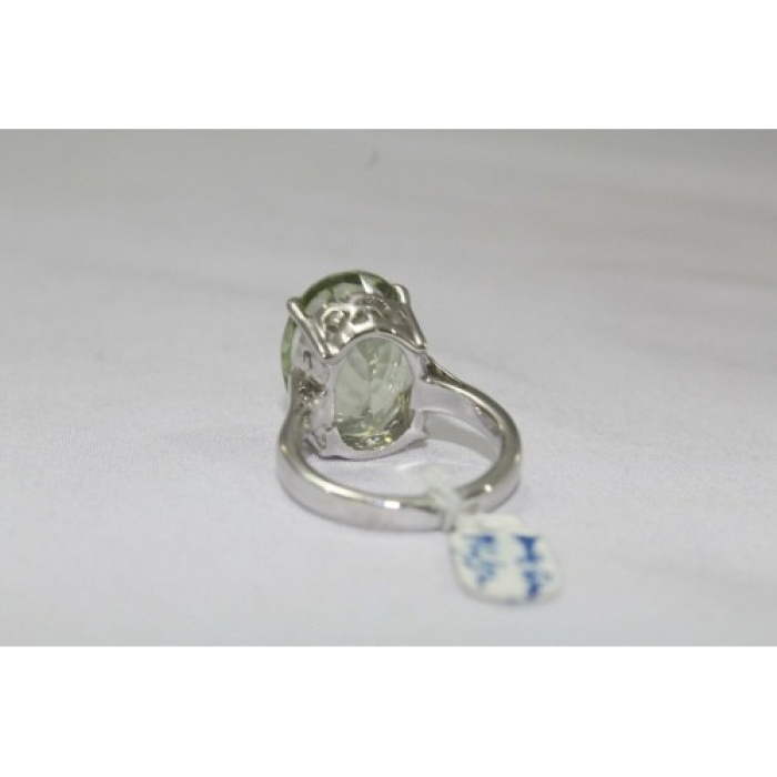 92.5 StampedSterling Silver Ring Natural Green Amethyst Stone | Save 33% - Rajasthan Living 7