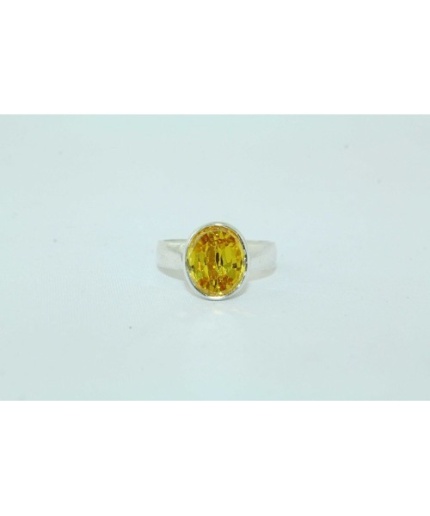 925 Sterling Silver Yellow Cubic Zirconia Zircon Stone | Save 33% - Rajasthan Living 3