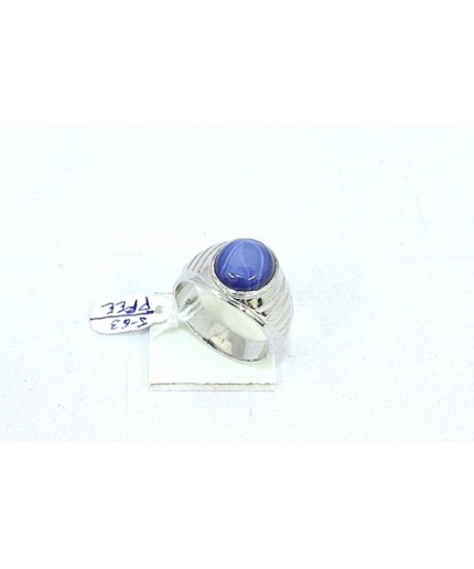 925 Hallmarked Sterling Silver Men’s Ring Synthetic Blue Star Sapphire Stone | Save 33% - Rajasthan Living