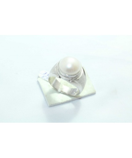 925 Hallmarked Sterling Silver Men’s Ring White Pearl | Save 33% - Rajasthan Living