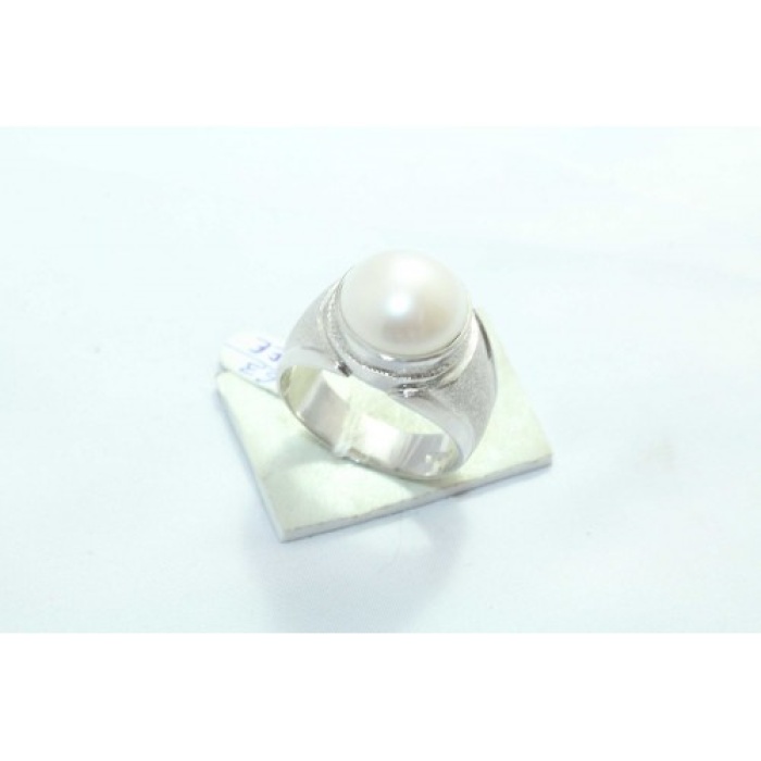 925 Hallmarked Sterling Silver Men’s Ring White Pearl | Save 33% - Rajasthan Living 5