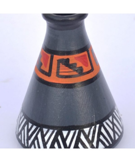 iHandikart  Terracotta Table Pots with Handpainted Warli Painting , Madhubani Painting | Save 33% - Rajasthan Living 3