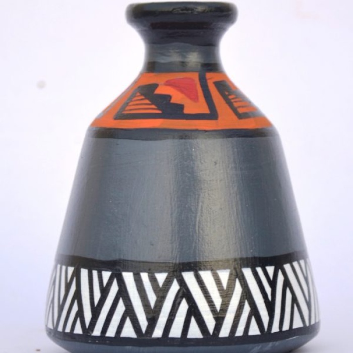 iHandikart  Terracotta Table Pots with Handpainted Warli Painting , Madhubani Painting | Save 33% - Rajasthan Living 6
