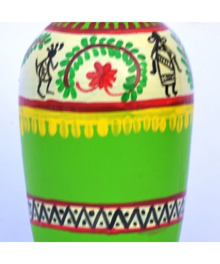 iHandikart  Terracotta Table Pots with Handpainted Warli Painting , Madhubani Painting | Save 33% - Rajasthan Living 3