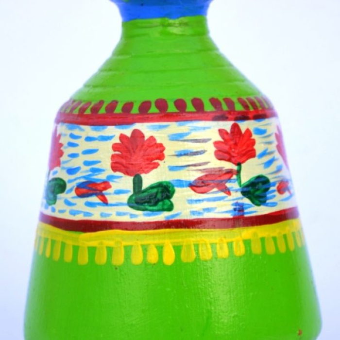 iHandikart  Terracotta Table Pots with Handpainted Warli Painting , Madhubani Painting | Save 33% - Rajasthan Living 6