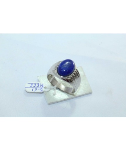 925 Hallmarked Sterling Silver Men’s Ring Blue Lapiz Lazuli | Save 33% - Rajasthan Living