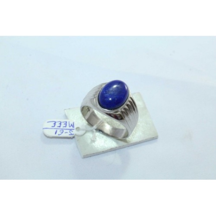 925 Hallmarked Sterling Silver Men’s Ring Blue Lapiz Lazuli | Save 33% - Rajasthan Living 5