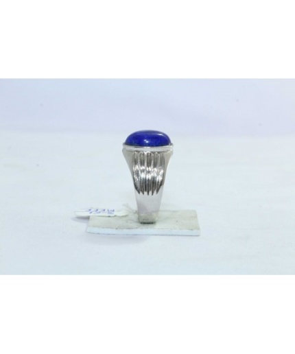 925 Hallmarked Sterling Silver Men’s Ring Blue Lapiz Lazuli | Save 33% - Rajasthan Living 3