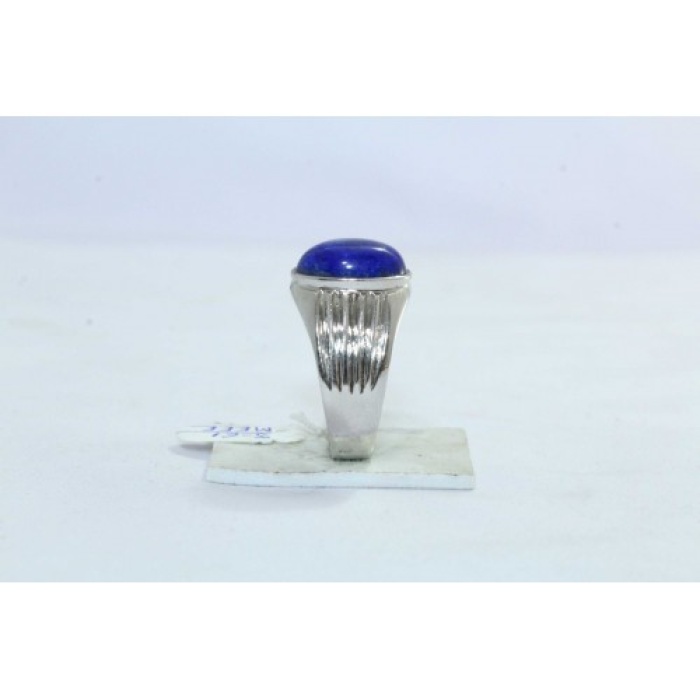 925 Hallmarked Sterling Silver Men’s Ring Blue Lapiz Lazuli | Save 33% - Rajasthan Living 6
