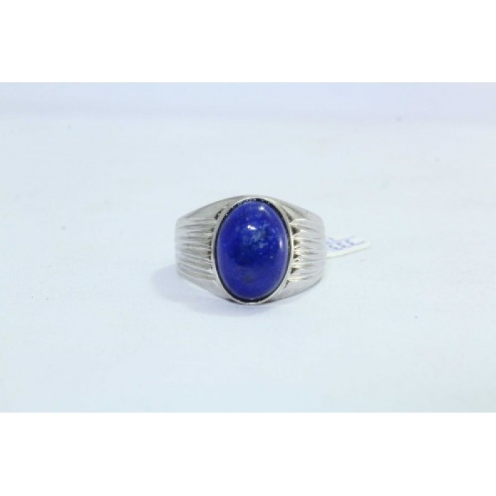 925 Hallmarked Sterling Silver Men’s Ring Blue Lapiz Lazuli | Save 33% - Rajasthan Living 7