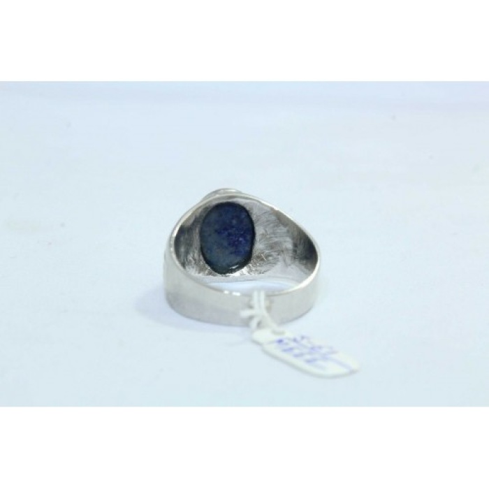 925 Hallmarked Sterling Silver Men’s Ring Blue Lapiz Lazuli | Save 33% - Rajasthan Living 9