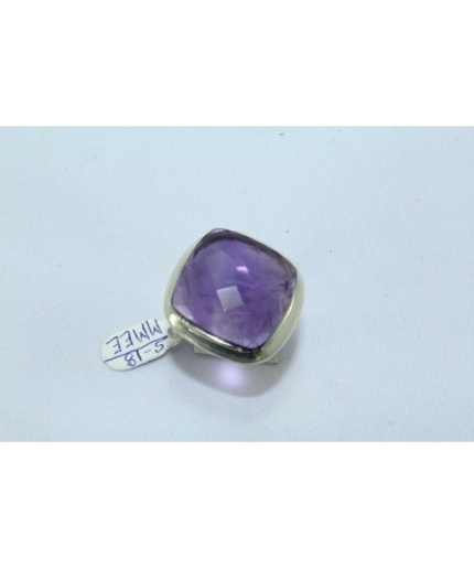 925 Sterling Silver Women’s Ring Real Chess Cut Amethyst Stone | Save 33% - Rajasthan Living 3